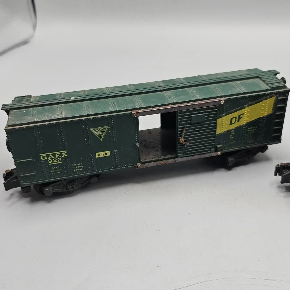 Vintage AC Gilbert American Flyer 913 Great Northern Boxcar & Gaex 922 Box Car